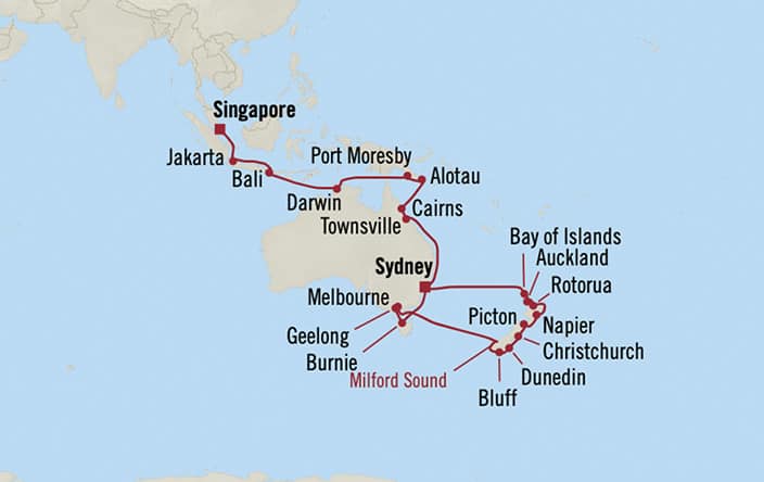 singapore to australia travel time